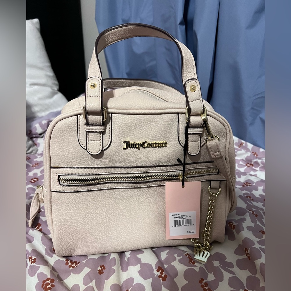 Brand New Juicy Y2K purse - blush pink with charm chain